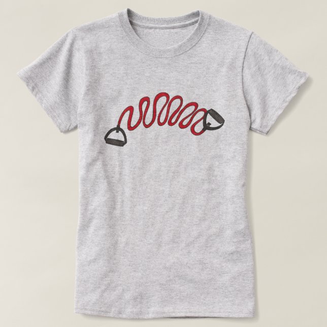 Trainingsübungen Resistance Band Fitness Athlete T-Shirt (Design vorne)