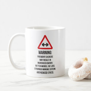 Trainingsvorteile - Warnung - Motivierend Training Tasse