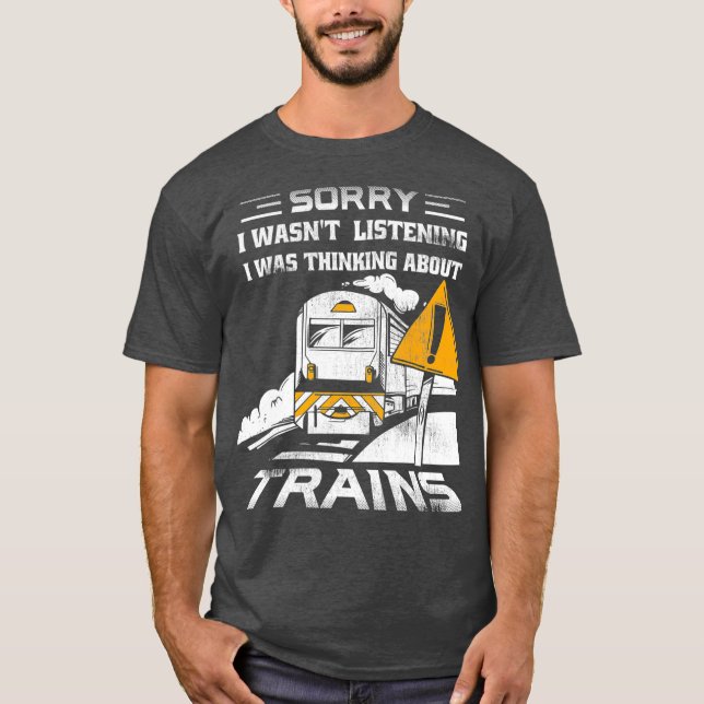 Trains Collector Railroad Conductor Model Train T-Shirt (Vorderseite)