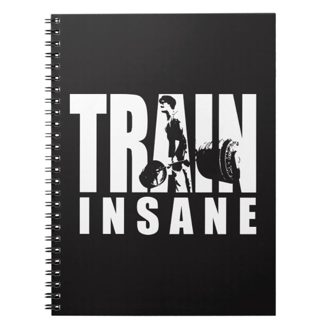 TRAINSANE - Aufzug - Gymnastiktraining Motivierend Notizblock (Vorderseite)