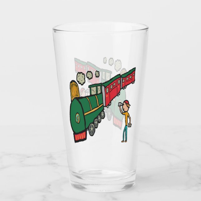 Trainspotieren Glas (Vorderseite)
