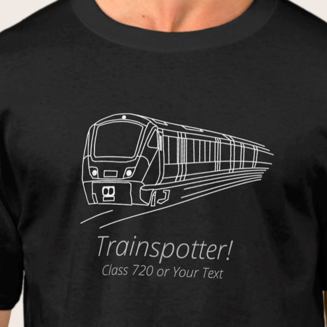 Trainspotter Class 720 UK Eisenbahn Bahn T-Shirt (Von Creator hochgeladen)