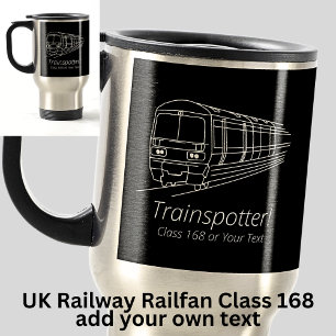 Trainspotter Klasse 168 Railfan UK Railway Diesel Reisebecher