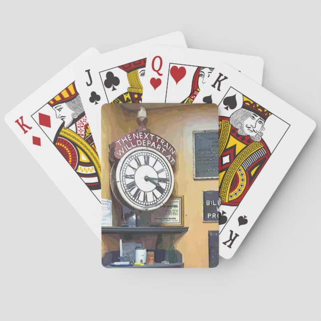 TRAINSTATIONEN, DIE KARTEN SPIELEN SPIELKARTEN (Rückseite)