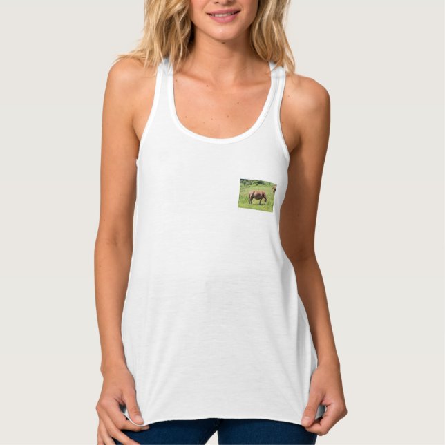 Trait Breton Pferd in der Bretagne Tank Top (Vorderseite)