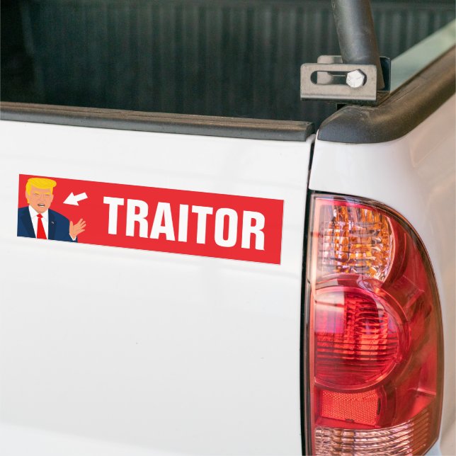 Traitor Anti Trump Car Autoaufkleber (Auf Lkw)