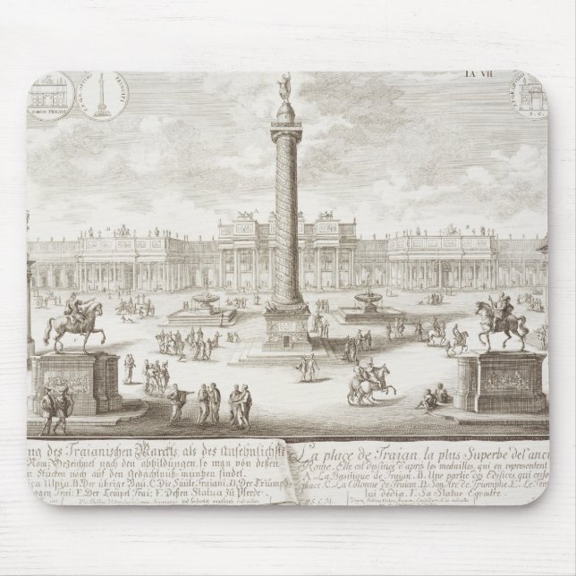 Trajans quadratisches Rom, von 'Entwurf einer Mousepad (Vorne)