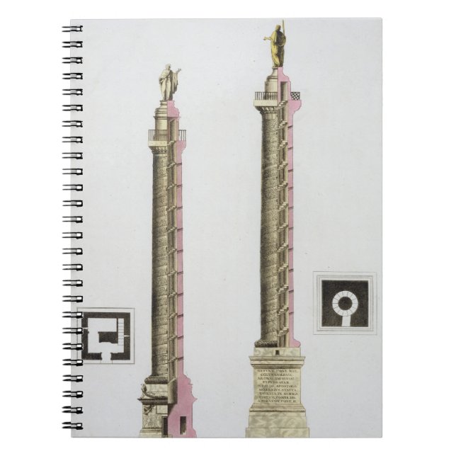 Trajans Spalte, Rom, von 'Le Costume Ancien und Notizblock (Vorderseite)