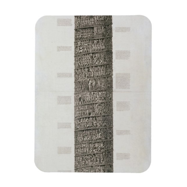 Trajansäule (Gravur) Magnet (Vertikal)