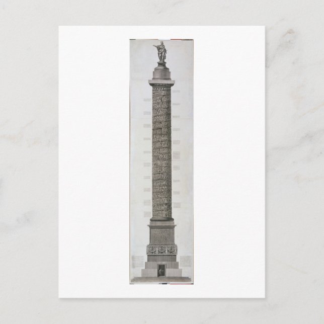 Trajansäule (Gravur) Postkarte (Vorderseite)