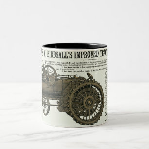 TRAKTIONSBAUERZEUGNISSE FÜR MOTOR MOTOR ZWEIFARBIGE TASSE