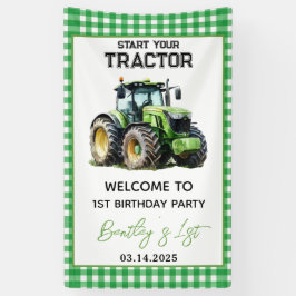 Traktor 1. Geburtstag Party Fun Farm Banner