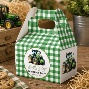 Traktor 1. Geburtstag Party Fun Farm Geschenkschachtel