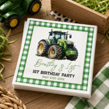 Traktor 1. Geburtstag Party Fun Farm