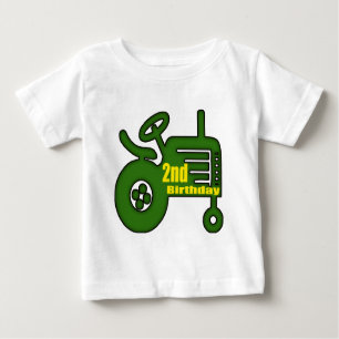 Traktor-2. Geburtstags-Geschenke Baby T-shirt