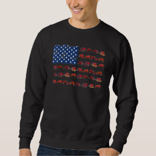 Traktor American Flag Bauer Sweatshirt