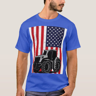 Traktor American Flag patriotische Vintage Landwir T-Shirt