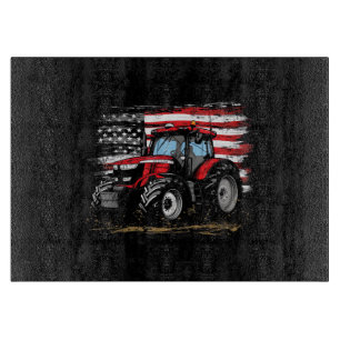 Traktor Amerikanische Vintage-Farm Landwirtschaft Schneidebrett