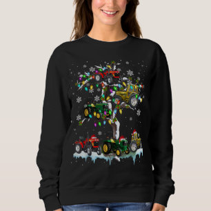 Traktor auf Weihnachtsbaum Weihnachtsmeisterschaft Sweatshirt