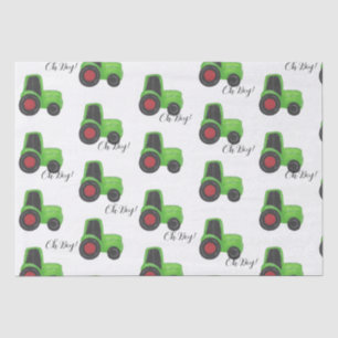 Traktor Baby Boy Seidenpapier
