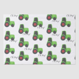 Traktor Baby Boy Seidenpapier