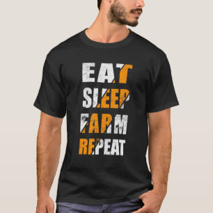 Traktor Bauernhof Landwirtschaft Kuh Landwirt Sprü T-Shirt
