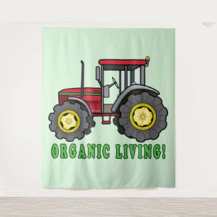 Traktor: Bio Leben! Wandteppich