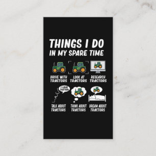 Traktor Boy Funny Farm Traktoren Visitenkarte