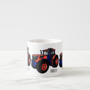 Traktor Cartoon-Illustration  Espressotasse
