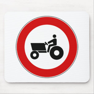 Traktor, der Zeichen bewirtschaftet Mousepad