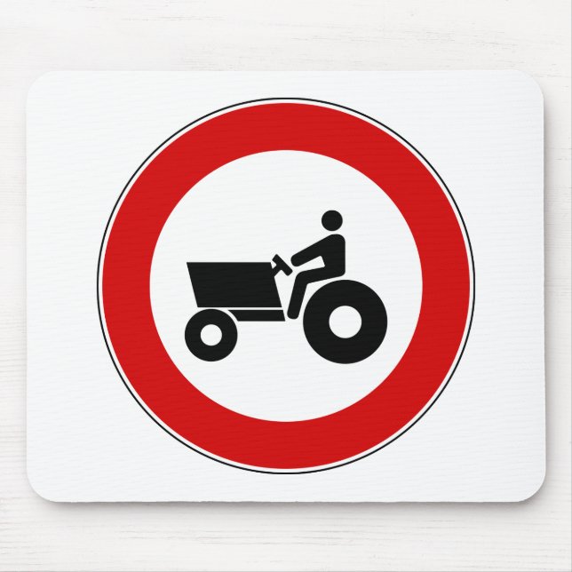 Traktor, der Zeichen bewirtschaftet Mousepad (Vorne)