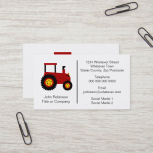 Traktor-Design-Landwirt Visitenkarte
