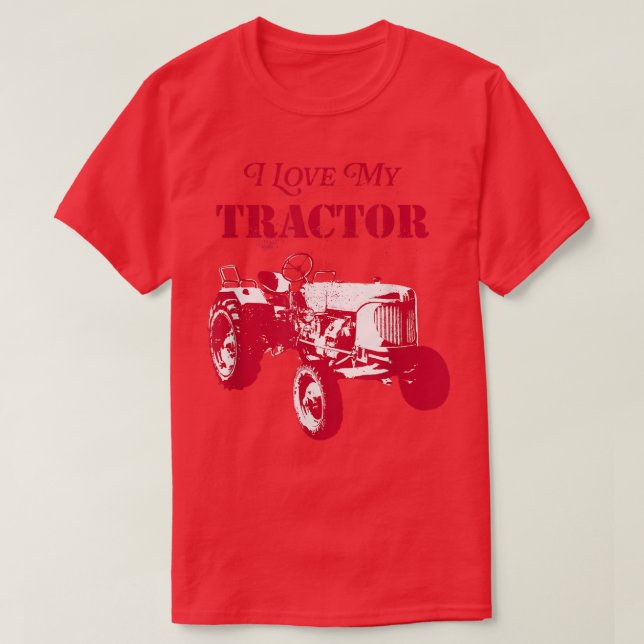 Traktor Fan I Liebe My Tractor Funny Bauer Leben Q T-Shirt (Design vorne)