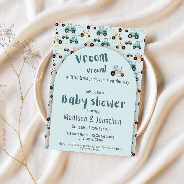 Traktor Farm Baby Dusche Einladung (Von Creator hochgeladen)