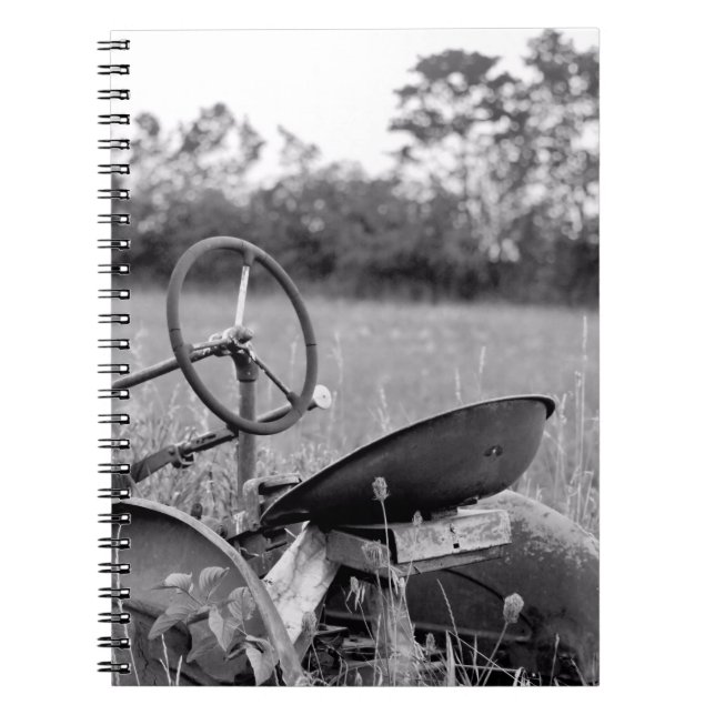 Traktor für Langgras Notizblock (Vorderseite)