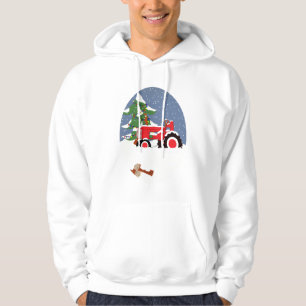 Traktor für Weihnachten Hoodie