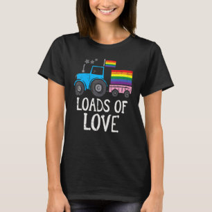 Traktor Gay Flag Lasten Liebe Niedlich Rainbow Pri T-Shirt