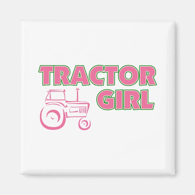 Traktor Girl Magnet (Vorne)