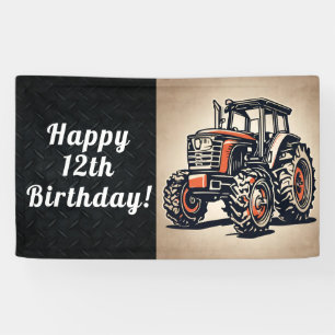 Traktor Happy Geburtstag landwirtschaftlichen Gerä Banner