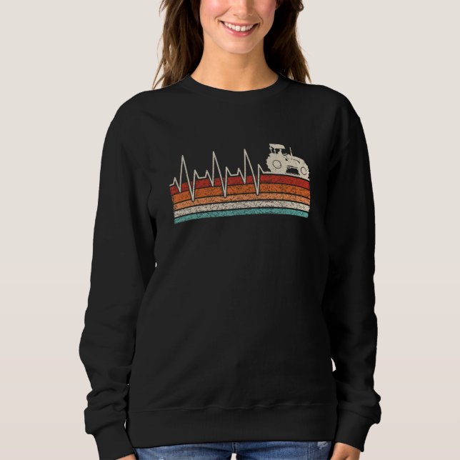 Traktor-Heartbeat-Traktor-Bauer Sweatshirt (Vorderseite)