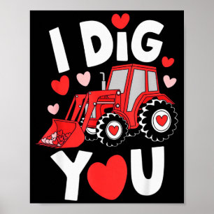 Traktor Ich Grab Dich Valentinstag Shirt Jungen Ki Poster