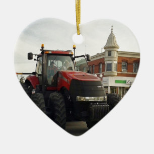 Traktor in der Traktor-Parade Keramikornament