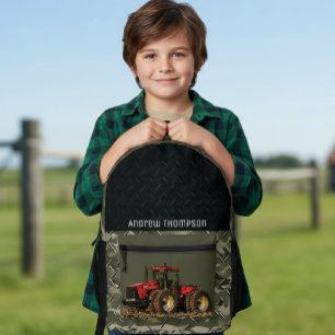 Traktor Landwirtschaftsgeräte Coole Landwirtschaft Bedruckter Rucksack