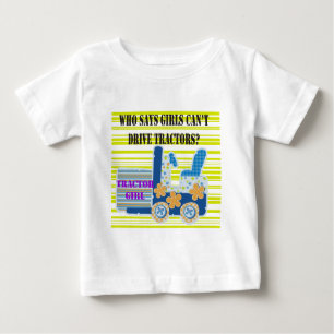 Traktor-Mädchen-T-Shirts und Geschenke Baby T-shirt