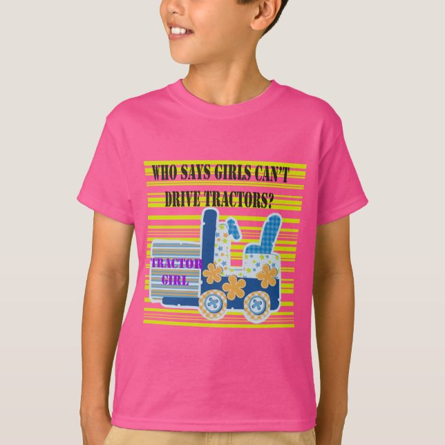 Traktor-Mädchen-T-Shirts und Geschenke T-Shirt (Vorderseite)