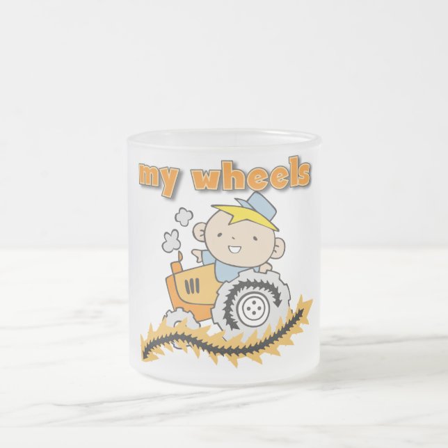 Traktor meine Rad-T-Shirts und Geschenke Mattglastasse (Mittel)