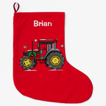 Traktor mit WeihnachtsKranz