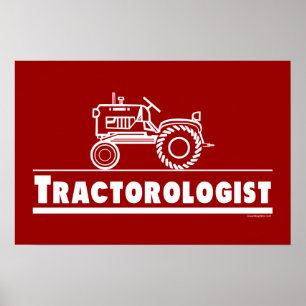 Traktor Ologist RED Poster