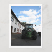 Traktor-Postkarte