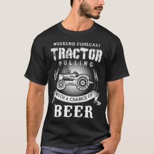 Traktor-Pulling mit Bier-Bauer-Premium  T-Shirt